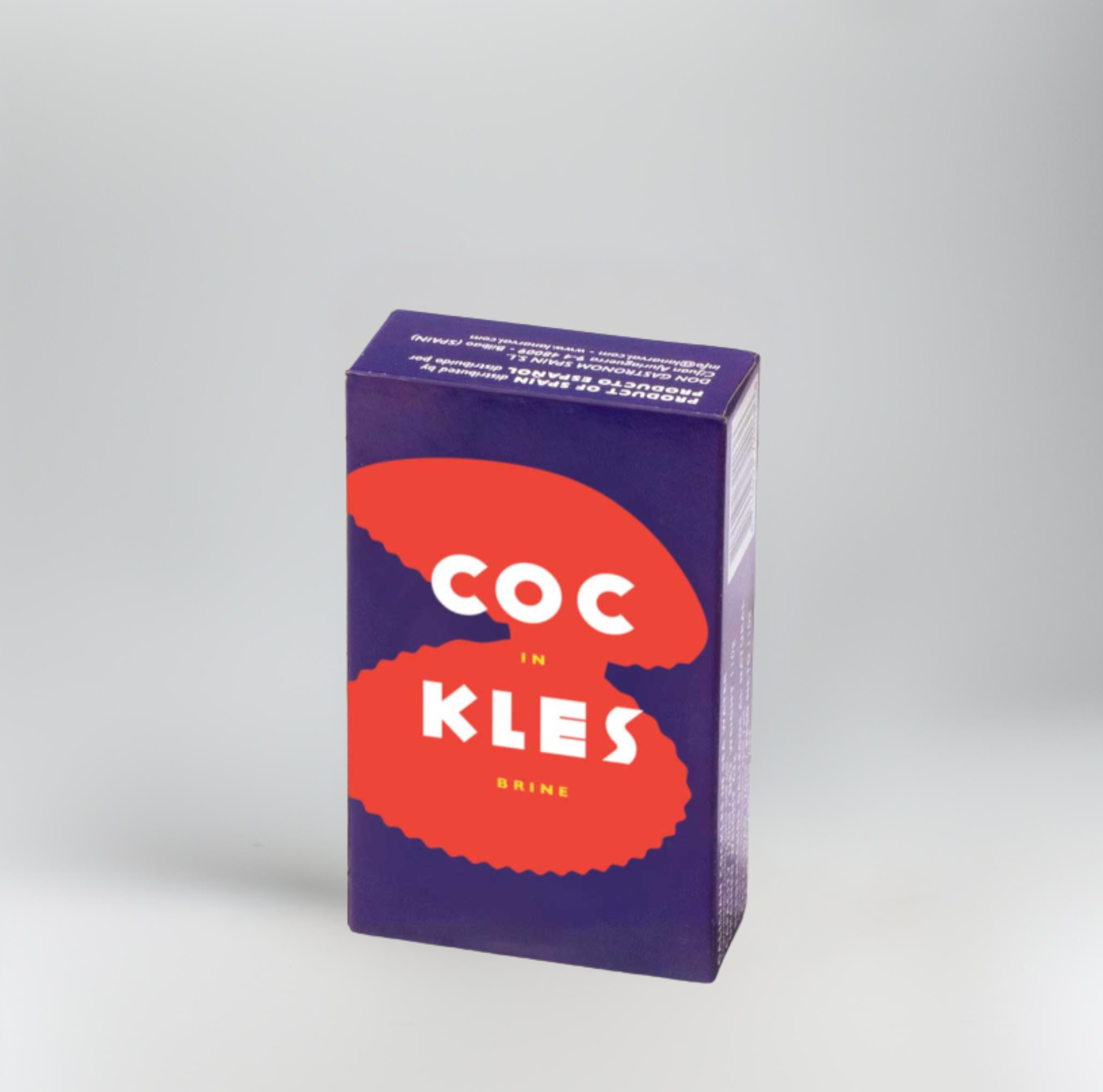 Purple and red box on a gray background