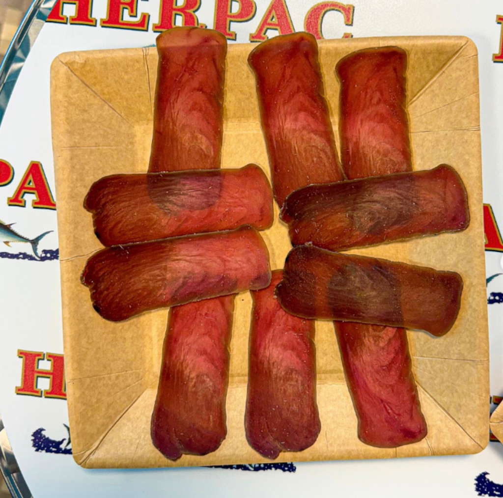 EXTRA DRY SALTED TUNA FROM BARBATE PGI - MOJAMA SLICED