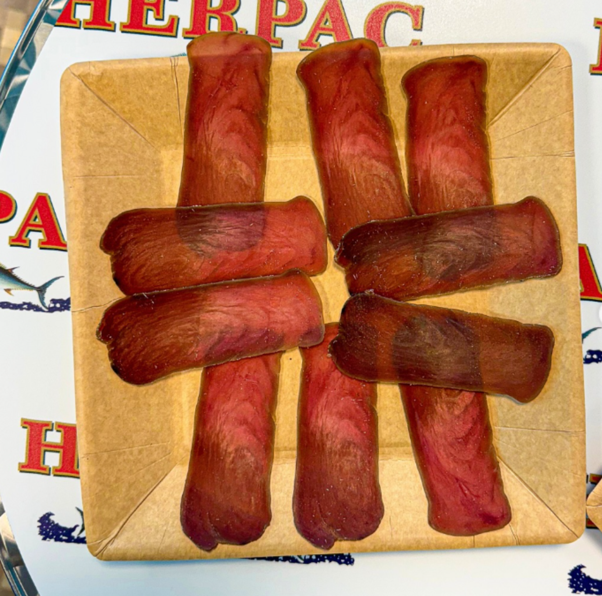 EXTRA DRY SALTED TUNA FROM BARBATE PGI - MOJAMA SLICED